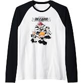 Bleach Super Group Chibi Fight Pose Anime Raglan Baseball Tee
