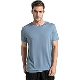innotree Merino Wool T Shirts for Men - 100% Organic Odor Resistance Merino Wool Undershirt Hiking Travel Base Layer T-Shirt