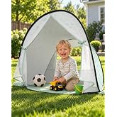 Pop-Up Baby Beach Tent UPF 50+ with Mosquito Net, Rear Vent, Sand Pockets | Bug-Proof Baby-Safe Material Heat-Reflective Coating Wider Canopy Lightweight Portable Double Wind-Secure Water-Resistant