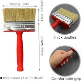 Roellgs 2 x 100mm Paint Brushes for Fence, Floor, Wood - All Painting Work view 4
