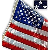 US Flag Factory - 2x3 FT US AMERICAN FLAG (Embroidered Stars & Sewn Stripes) Outdoor SolarMax Nylon Flag - Made in America - Premium Quality (2'x3')