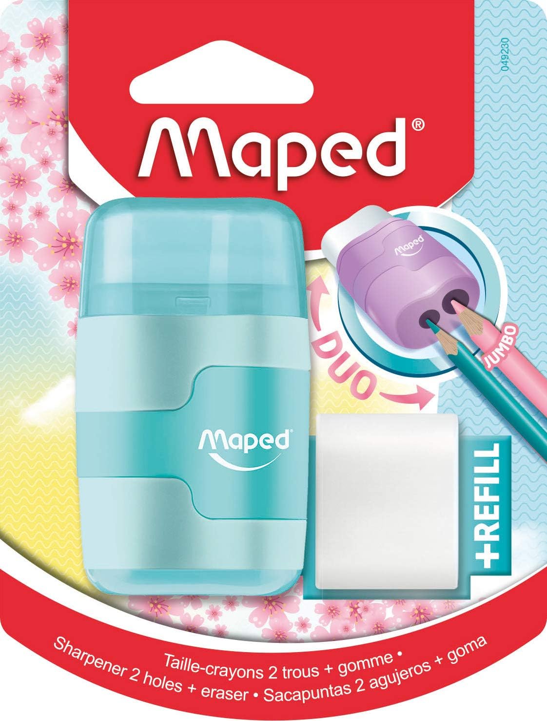 Maped Connect Duo Pastel Pencil Sharpener and Eraser (Assorted Colours), 049230 - Image 5