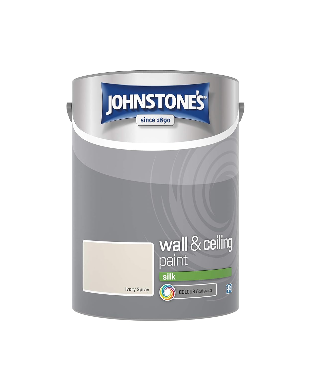 Johnstone's 306601 Silk Emulsion Paint, Ivory Spray, 5 Litre Amazon.co