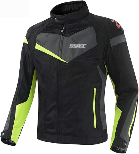 Amazon Co Jp バイク用 メンズ ジャケット レーシングスーツ機関車ベルト保護ギヤ通気性スポーツ屋外ライディング耐油ライダースーツ 通気性 Color Yellow Size Xxx Large ホーム キッチン