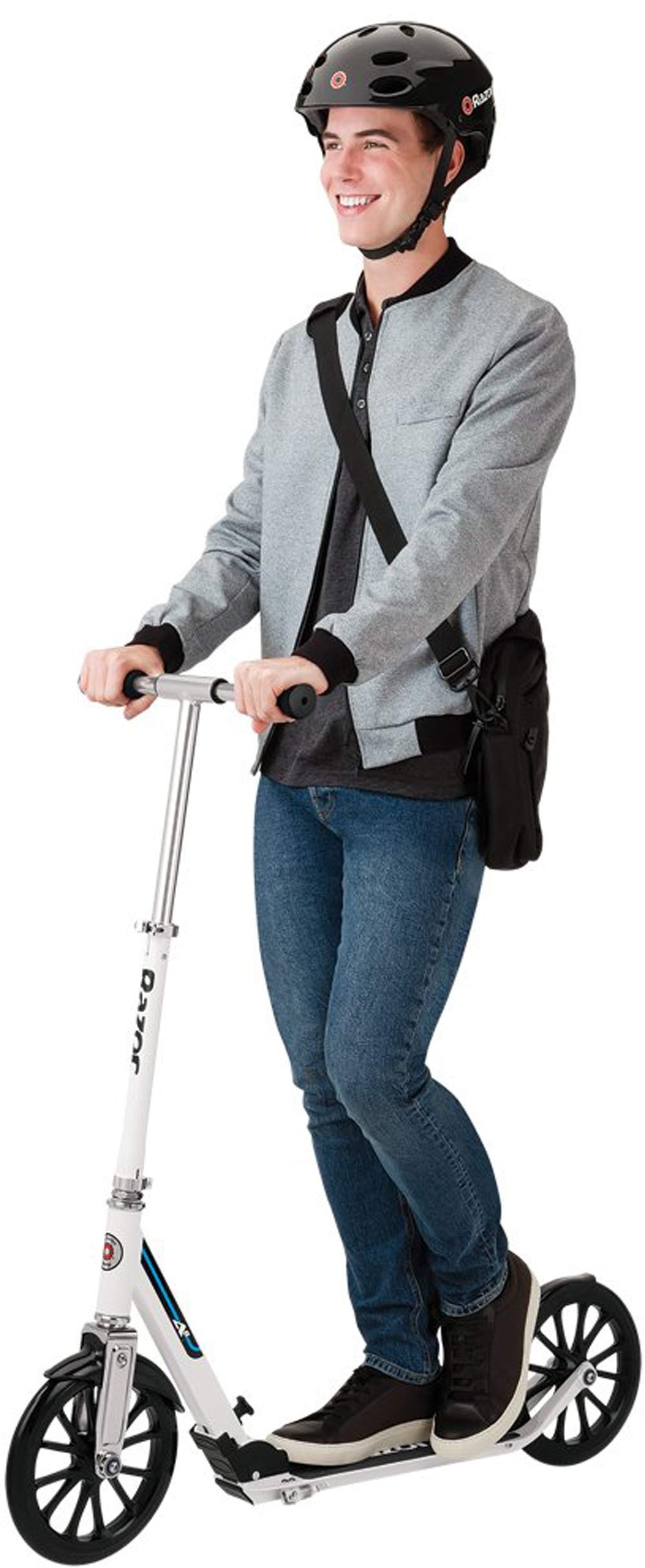 Razor A6 Kick Scooter for Kids Ages 8+ - Extra-Tall Handlebars & Longer Deck, 10