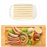 FAIRSKY HALAL Grade A Collagen Sausage Casings, Edible Drying Casing 15m/49ft Longer Length , 26mm/ 1''for Flavorous Homemade Sausages, 1 Roll
