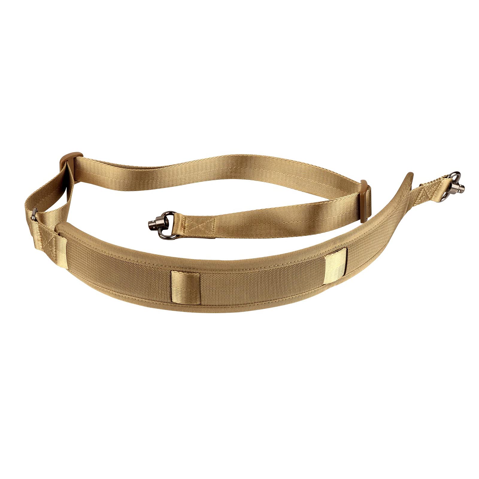 ToopMount 2 Point Tactical Sling QD Swivel Sling Rifle Gun Shoulder Rope Nylon Polymer Adjustable Rifle Strap for Hunting Airsoft Sports (Khaki)