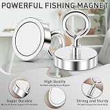 FINDMAG Fishing Magnet 90KG 200LB Neodymium Rare Earth with Eye Bolt 1.76in view 5