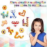 WEARXI 20 Pack Magic Snake Cube Fidget Toys Party Bag Fillers for Kids view 4