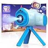 Kids Camera, Camera for Kids with Projector, Offers Projection, 48MP Photography, 1080p Video Recording, Kids Digital Camera Christmas Birthday Gifts for Boys Girls Age 3+ (Blue)