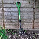 Unibos Garden Border Digging Fork 4 Tooth Carbon Steel Heavy Duty Tool view 5