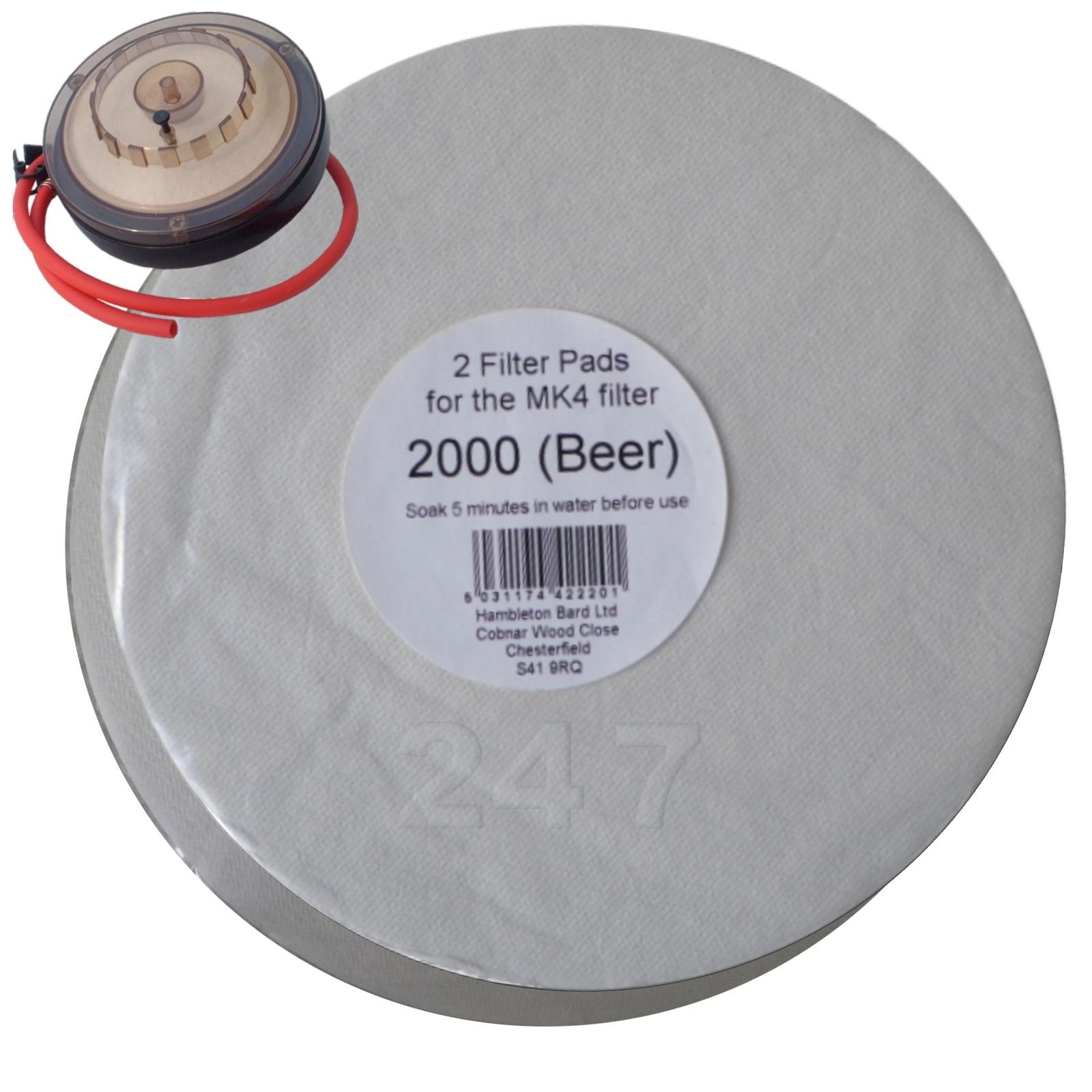 Filter Pads 2000 Beer 2X Pack for The Better Brew MK4 Wine Filter Homebrew