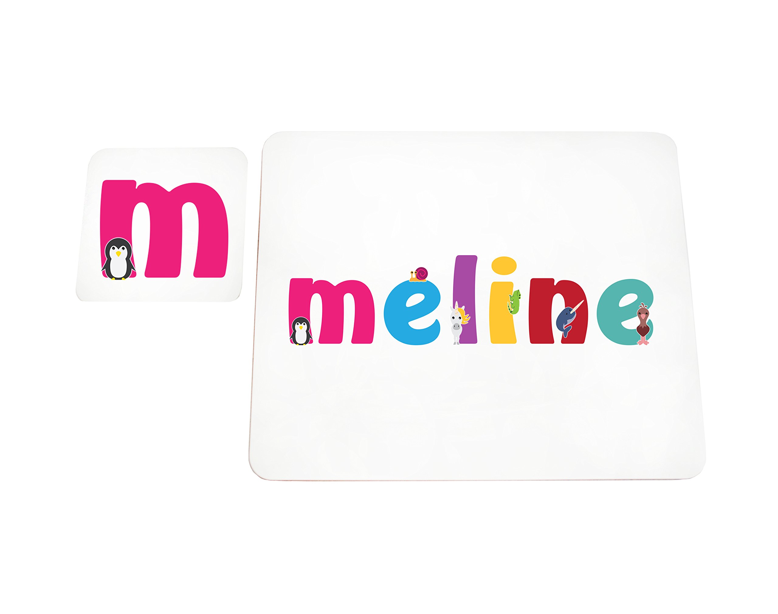 Little Helper with Coaster Doily Style Example Girl/The Name of Colourful MELINE