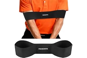 Pbvmurtg Golf Swing Training Aid with Instructions for use，Swing Correcting Arm Band Without unpleasant Smell，Golf Swing Band not Easily Sliding Down The arms. Swing Easy, Golf Arm Band Training Aid.