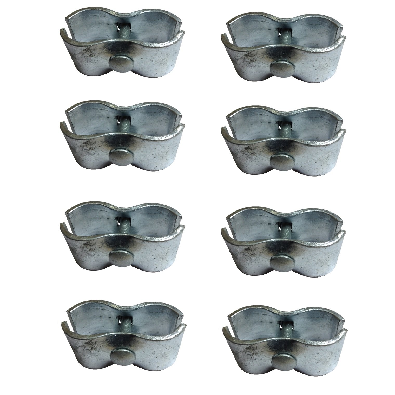 Chain Link Fence PANEL CLAMPS KENNEL CLAMPS (set of 8) for 13/8