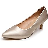 VenusCelia Women's Rokoko Pump Kitten Heel Shoe