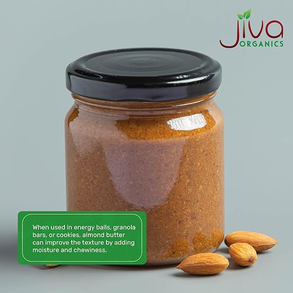 JIVA ORGANICS RAW SPROUTED ORGANIC ALMOND BUTTER 8-OUNCE JAR