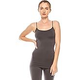 Kurve Women’s Seamless Camisole Tank Top – Stretch Spaghetti Strap Cami with UV Protective Fabric, UPF 50+ (Made in USA)