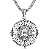MEIDERBO Zodiac Necklace 12 Constellation Horoscope Astrology Pendant Necklace 925 Sterling Silver Zodiac Sign Jewelry Gifts for Men Women