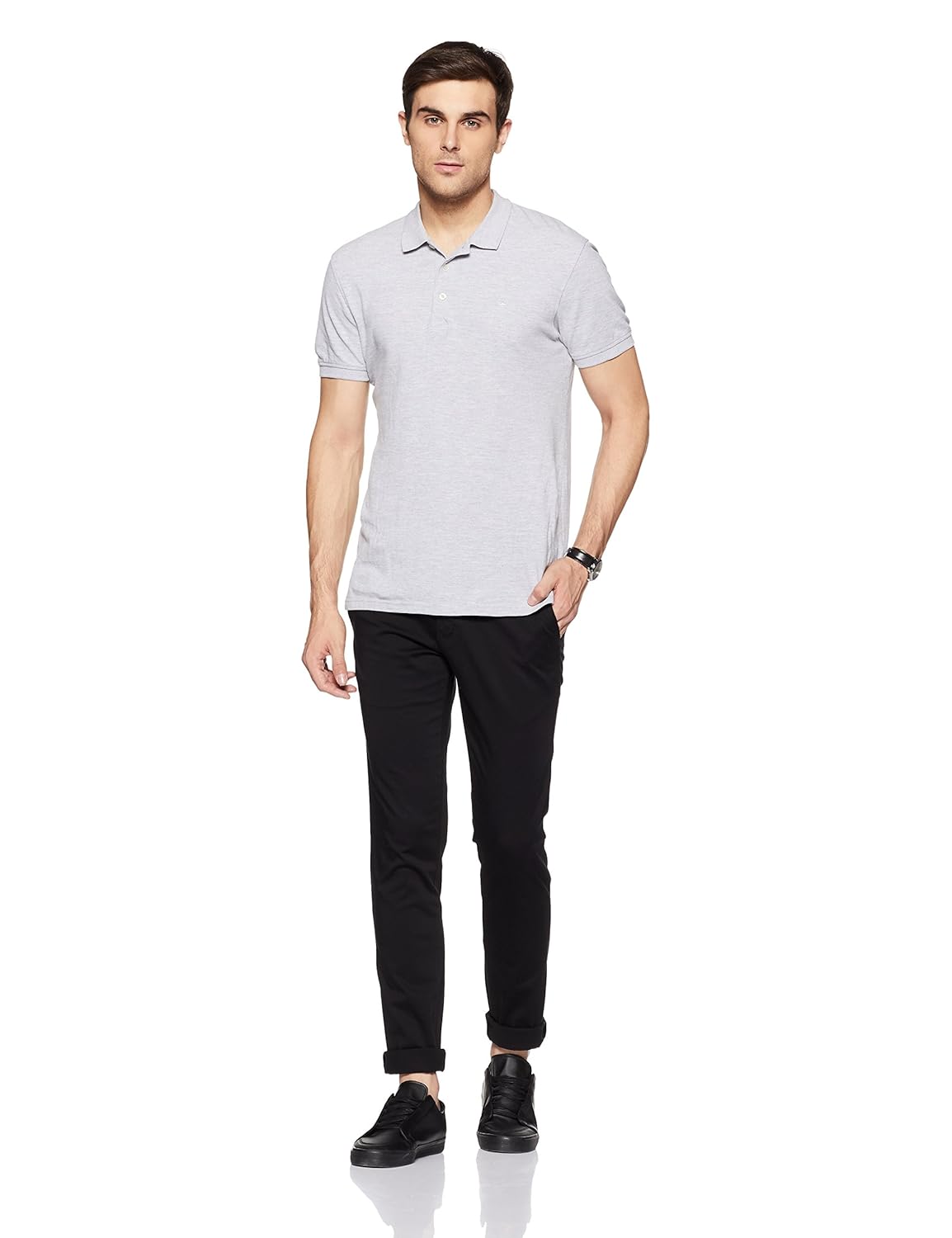 parx men's slim fit casual trousers