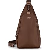 JuJuBe Crossbody Sling Bag Purse, Small Crossbody Bags for Women, Chest Daypack or Diaper Bag for Travel with Multiple Pockets, Adjustable Straps, Lightweight, Water Repellent Exterior, Espresso