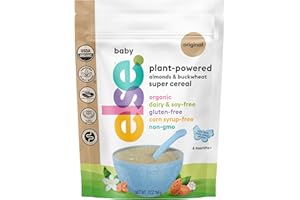 Else Nutrition Baby Cereal Stage 1 for 6 months+, High Iron, Plant Protein, Organic, Whole foods, Vitamins and Minerals (Original, 1 Pack)