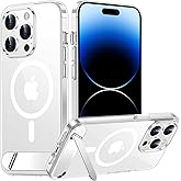Temdan Magnetic Compatible with iPhone 14 Pro Case, [Built-in Invisible Kickstand][Compatible with MagSafe] [Military Grade Shockproof] Slim Thin Phone Case for iPhone 14 Pro 6.1