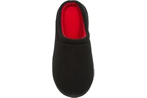 Skysole Boys Fleece Clog Slipper with Rugged Outsole