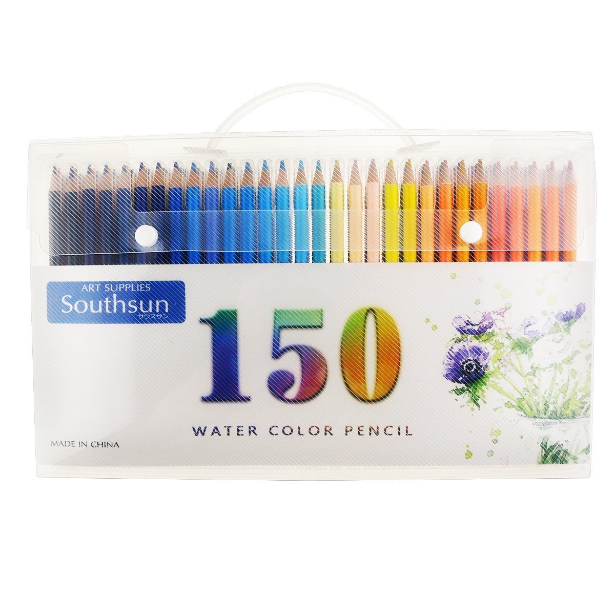 Set of 150 Watercolor Pencils with Unique Color Name, Water Soluble Art Pencils for Adult Coloring Book Sketching Painting