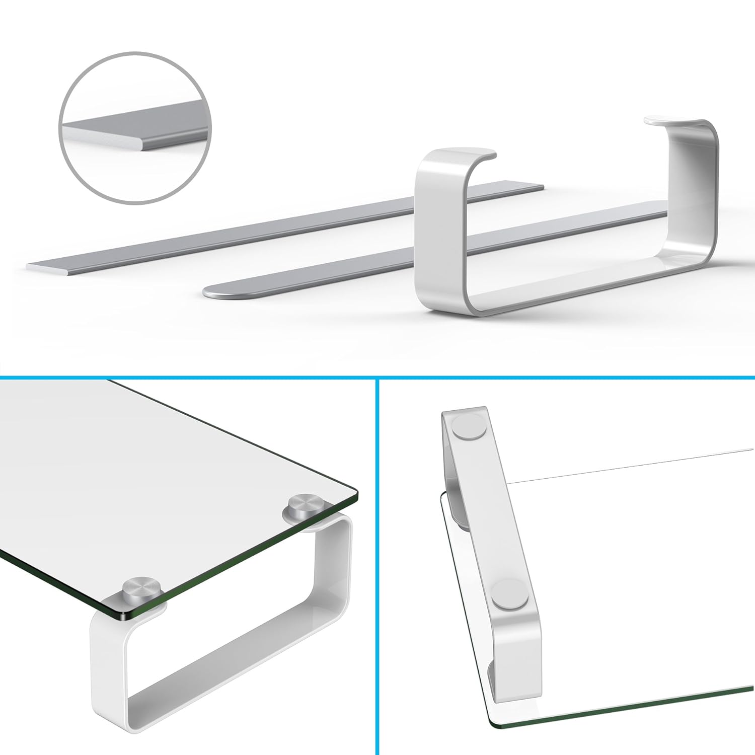 Television Stands & Entertainment Centers Fitueyes Tempered Glass