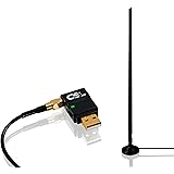 CSL - 300 Mbit/s WiFi Adapter with antenna connector + 8 dBi WLAN Omnidirectional antenna includes base | Wireless LAN | Mini Dongle 802.11n/b/g | SMA connector 150 54 | Windows 10 capable | extremely high coverage