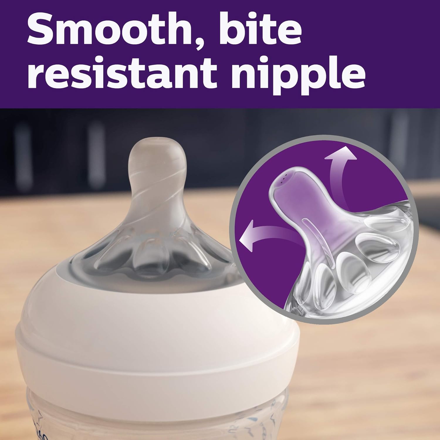 Philips Avent Natural Baby Bottle, Clear, 11oz, 4pk, SCF016/47 : Baby