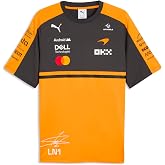 PUMA McLaren F1 2026 Men's Lando Norris Driver Tshirt - Orange | 2026 Driver T-shirt, Short sleeve with round neck collar, As worn by, Team and partner logos, Officially licensed