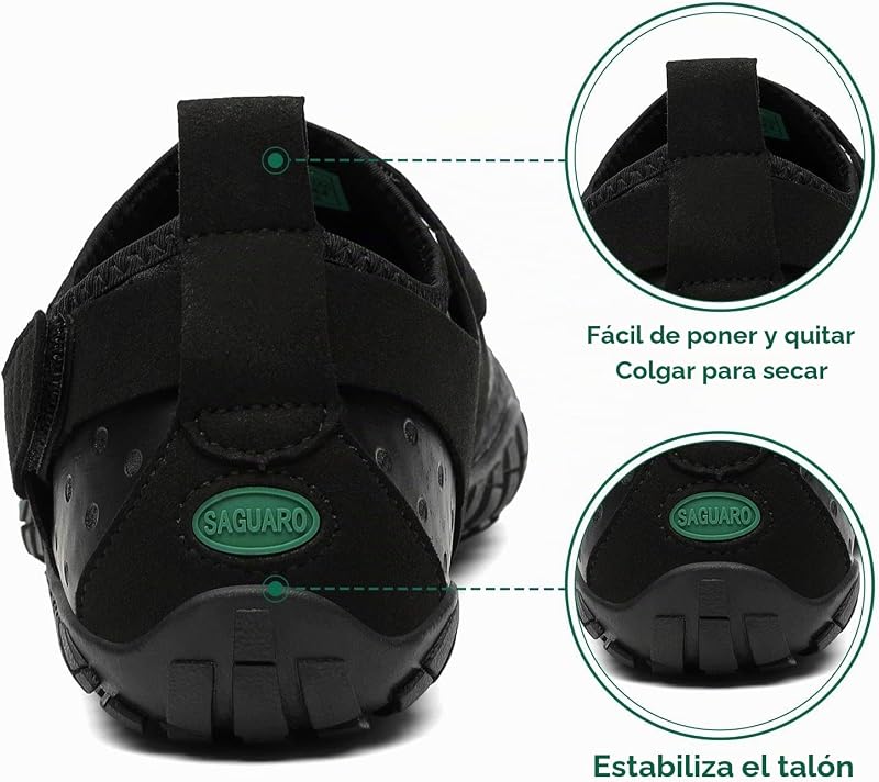 Sapatos minimalistas masculinos descalços femininos antiderrapantes descalços para solas zero drop Black Night, Gr.42