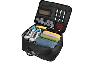 KEMIMOTO 33L Golf Trunk Organizer 1680D Waterproof Collapsible Storage Box for Car, SUV, Large Storage Space to Store Golf Ac