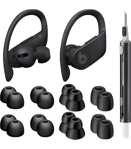 Crochets D'oreille De Rechange Pour Powerbeats Pro – 1 Paire En PVC Noir | Confort, Stabilité Sport, Installation Facile - 8