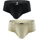 iKingsky Men's Seamless Front Pouch Briefs Sexy Low Rise Men Cotton Underwear