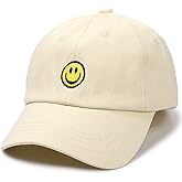 SONMONY Smile Face Toddler Baseball Cap Boy Baseball Hats Kids Washed Funny Hats Adjustable Cute Caps for 3-12 Years…
