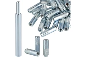 Sanbege 30 Pcs Drop in Anchors with 1 Pcs Hand Setting Tool, 3/8"-16 Female Thread Expansion Anchors for Concrete