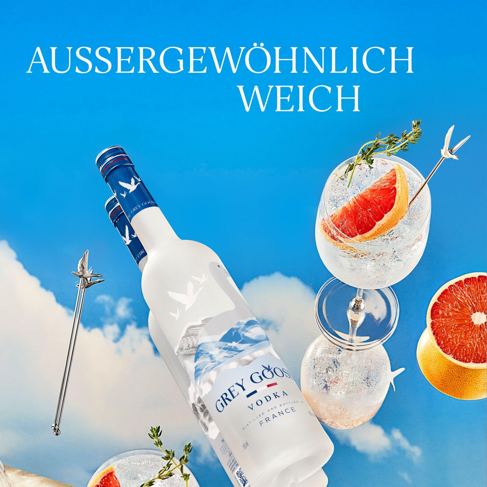 GREY GOOSE Premium-Vodka aus Frankreich, 40% Vol., 70 cl/700 ml, mit 100% französischem Weizen und natürlichem Quellwasser 5