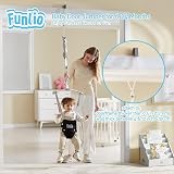 FUNLIO Baby Door Jumper 6-24 Months with Door Clamp 40 Lb Bearing Black view 2