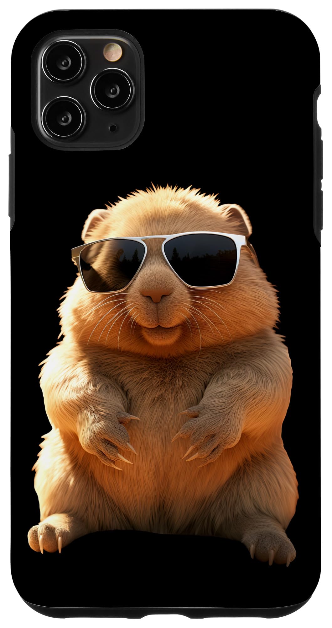 Wombat with Sunglasses Australia Marsupial Cute Wombat Case for iPhone 11 Pro Max