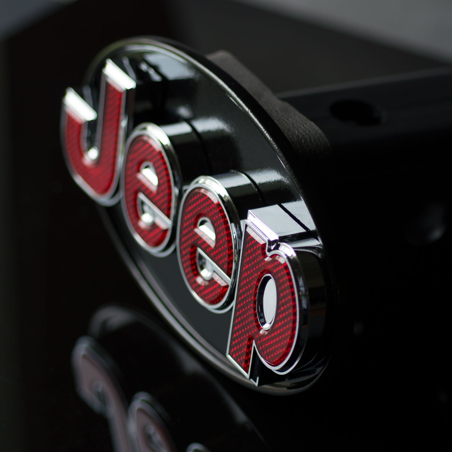 Bosswell Jeep Hitch Cover Licensed LED Light Trailer Towing Hitch Cover