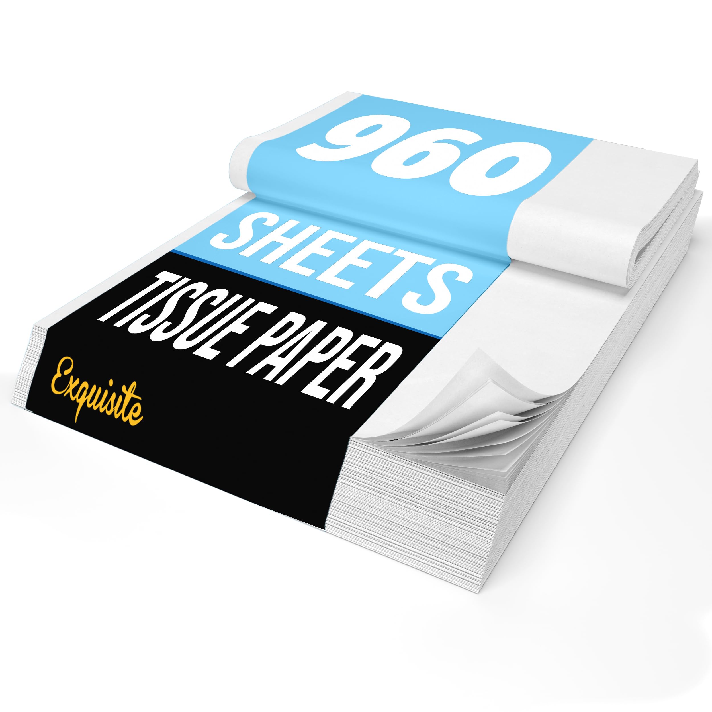 Photo 1 of Crown Display White Tissue Paper for Gift Bags White Tissue Paper Bulk 17 GSM - 960 Sheets 15" X 20" 10lb Newsprint for Packing, Birthday Gift Box Filler, Packing Supplies for Moving Supplies