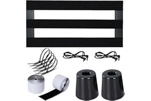 AYCRIT Mini Guitar Pedal Board, Aluminum Alloy 1.2lb Small Effect Bass Pedalboard, 16 * 7.9in, With Pedals Mountain Tape, Power DC Cable, Cable Tie, Black