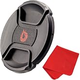 77mm Lens Cap Center-Pinch, Extra Strong Springs, Made from 100% Recycled Plastic