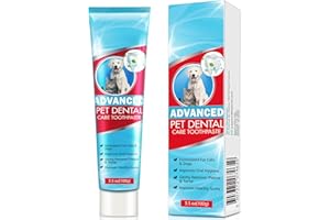 GNAPY Dog Toothpaste Mint for Dogs and Puppies, Fresh Breath Dental Kit for Pets Dog Toothpaste Mint Teeth Cleaning for Dogs and Puppy Teeth Cleaning Kit