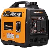 MaXpeedingrods 3500 Watt Portable Inverter Generator EPA Compliant,Gasoline | Compact and Lightweight for Home Backup Power, Outdoor Camping, RV and Trailer, MXR3500, CO Sensor, Gas Powered