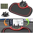 Balekotty Multifunction Car Anti-Slip Mat Auto Phone Holder, Dashboard Mat with Phone Holder for Car, Universal Car Phone Mount Silicone Car Pad Mat for Phones, Keys, Gadgets