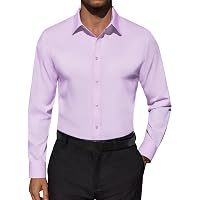 Amazon.com: DEMEANOR Stain Sheild Dress Shirts for Men Dress Shirts Slim Fit  Button Down Long Sleeve Dress Shirt Formal Business Lavender : Clothing,  Shoes & Jewelry